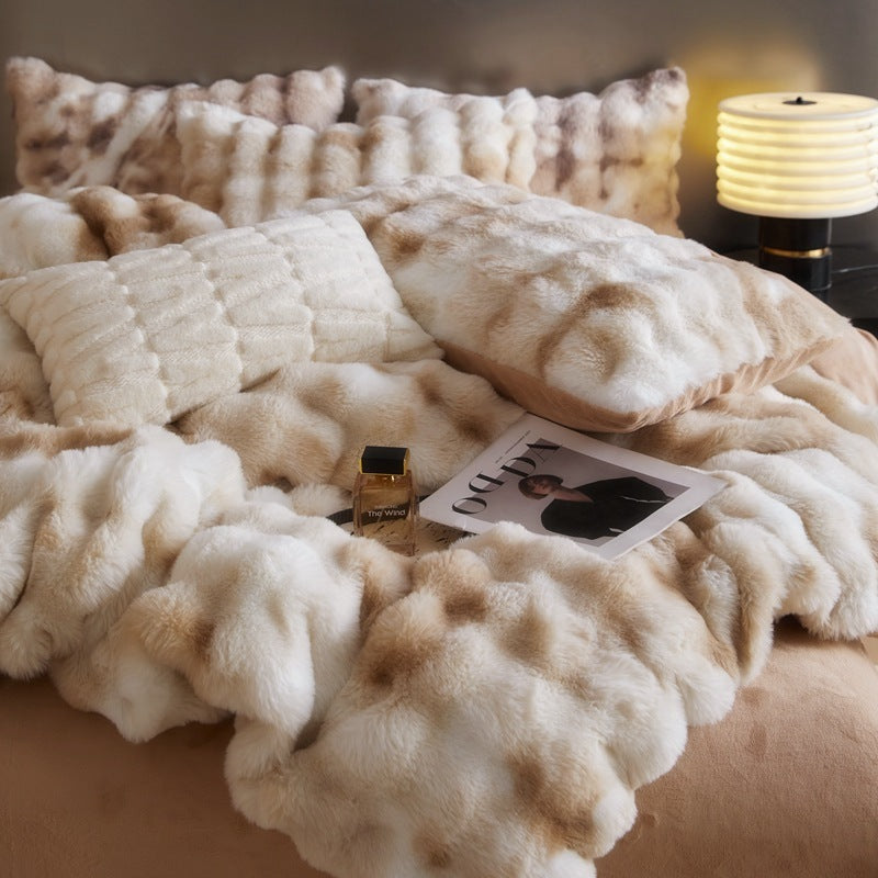 Fur Velvet Four-Piece Bedding Set