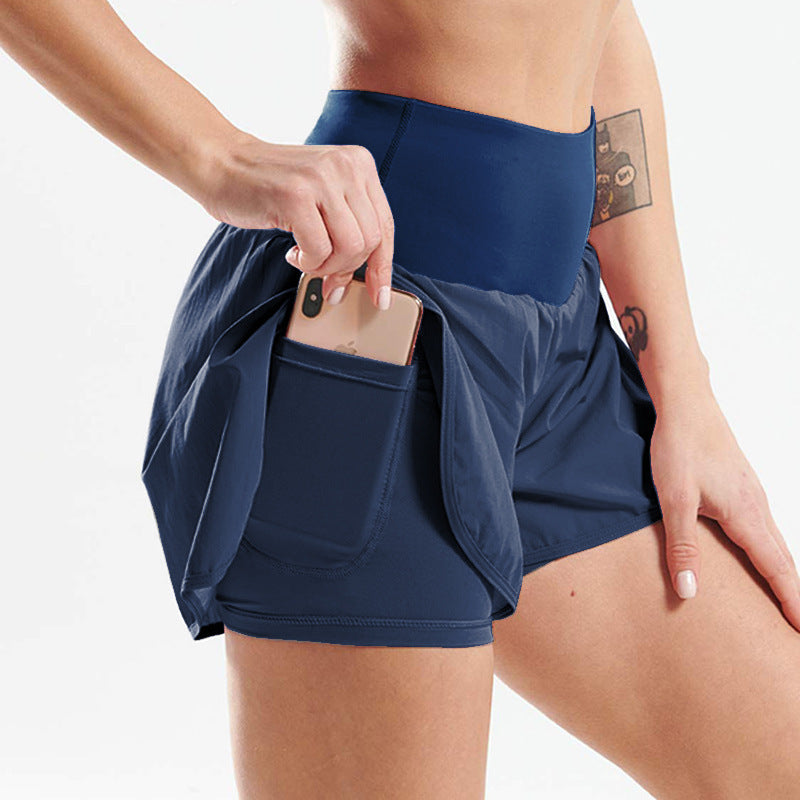 Women's Fitness Quick Drying Casual Sports Anti Glare Shorts