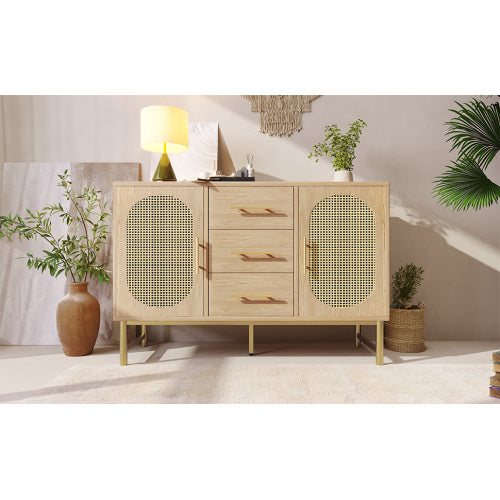 Rattan Side Cabinet.