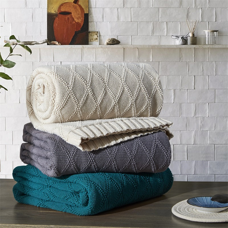 Cotton Blanket Sofa Towel Quilt Summer