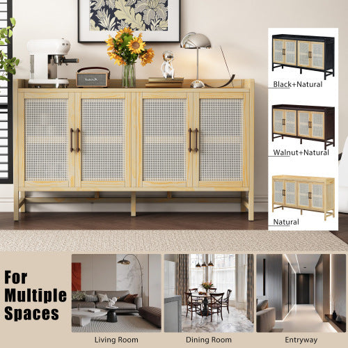 Cane Side Cabinet.