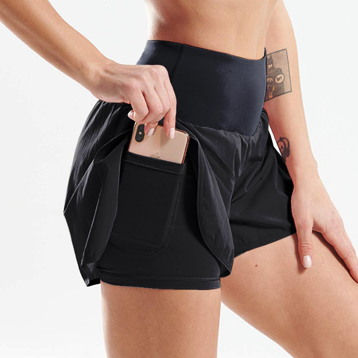Women's Fitness Quick Drying Casual Sports Anti Glare Shorts