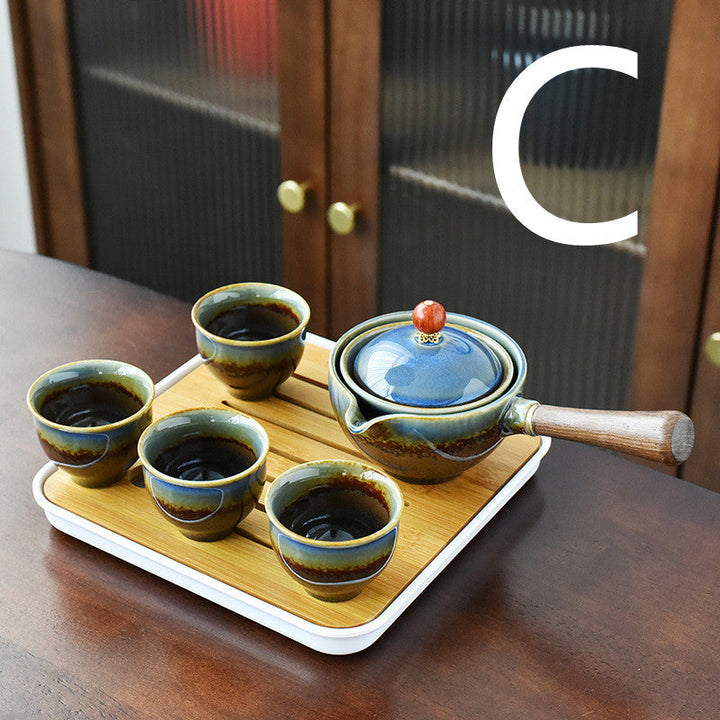 Lazy Kung Fu Tea Set Creative Automatic Rotating Tea Making Artifact
