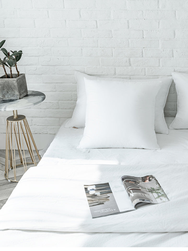 Goose feather back pillow