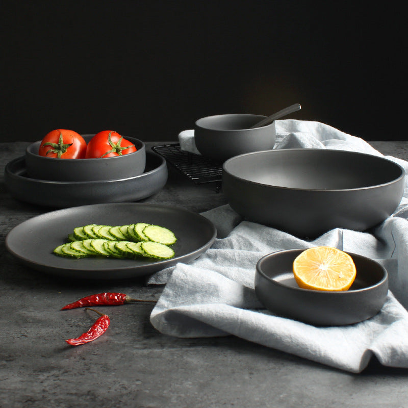 Nordic Ceramic Rice Bowl Dish Set
