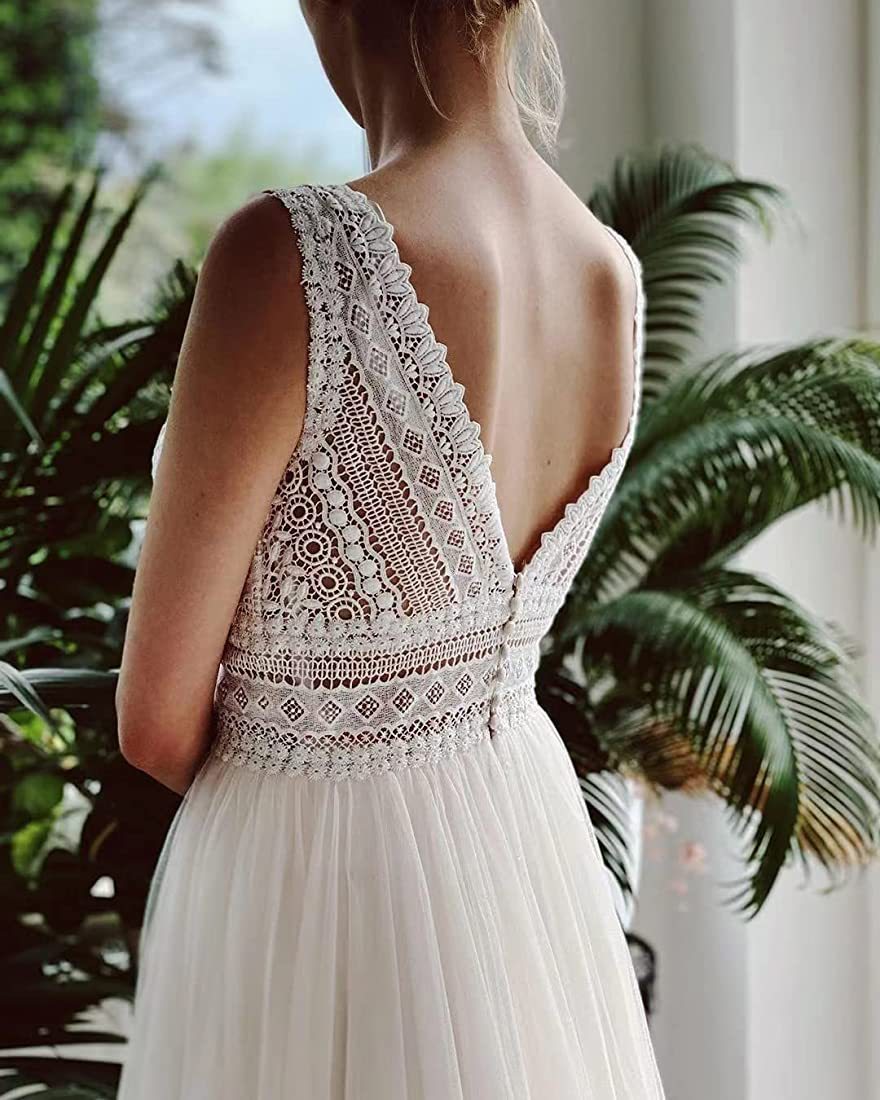 Lace Light See-through Wedding Dress