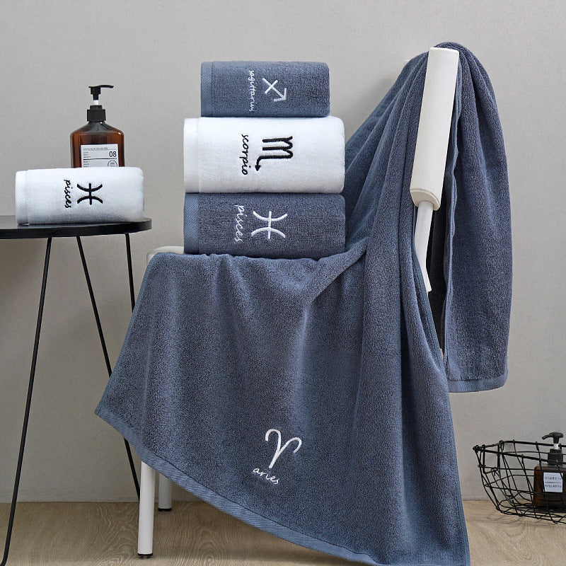 Cotton Zodiak Towels.