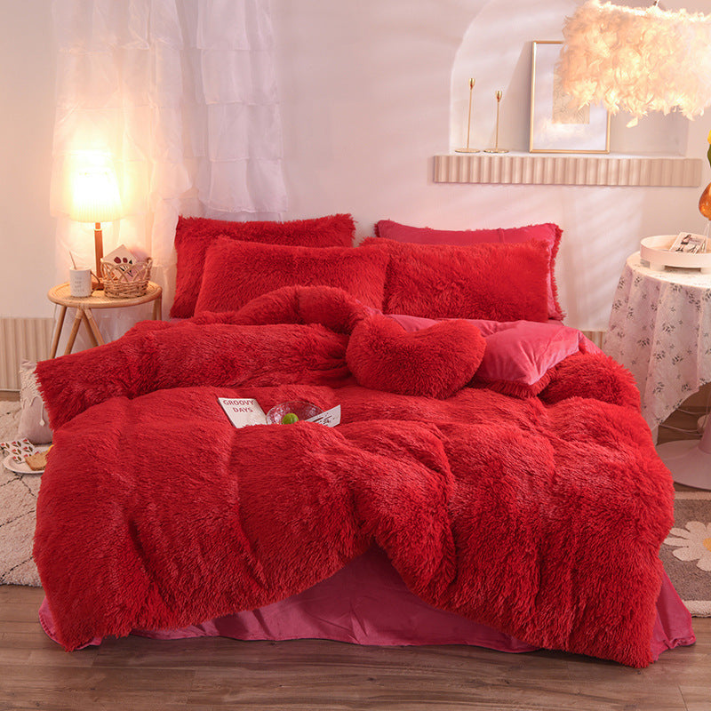 Luxury Thick Fleece Duvet Cover Bedding Set – Ultimate Winter Comfort