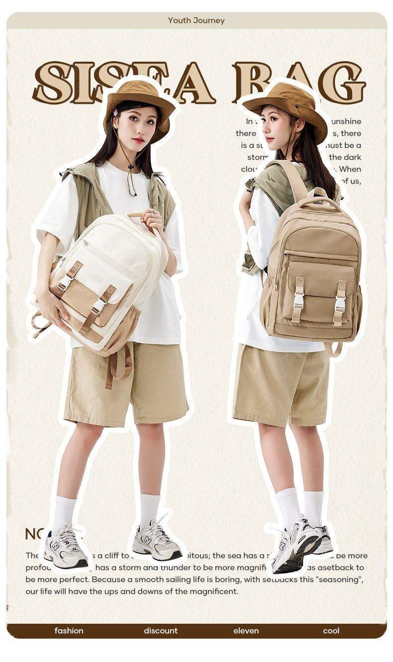 Large Capacity Men's Backpack Primary College Students