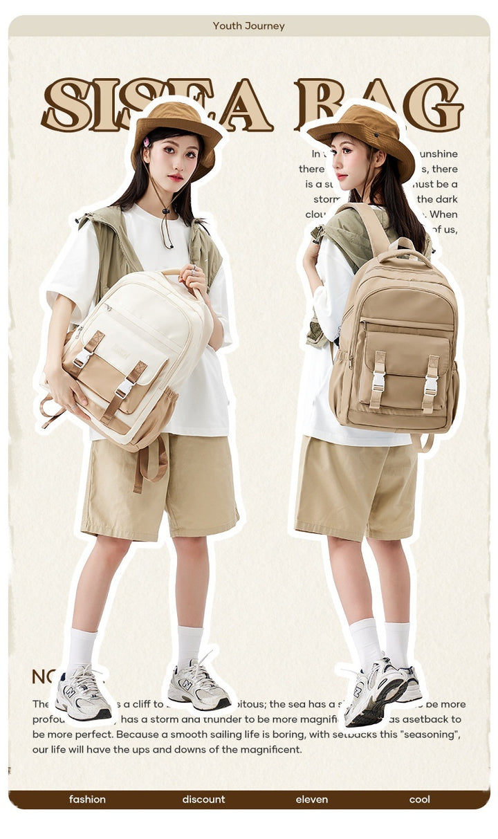 Large Capacity Men's Backpack Primary College Students