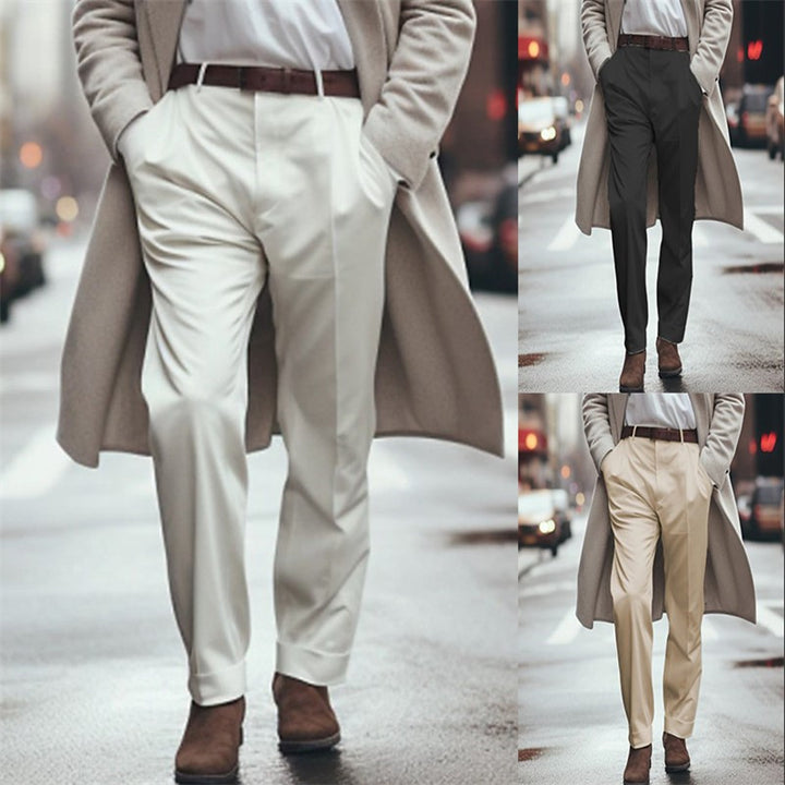 Mid Waist Suit Pants