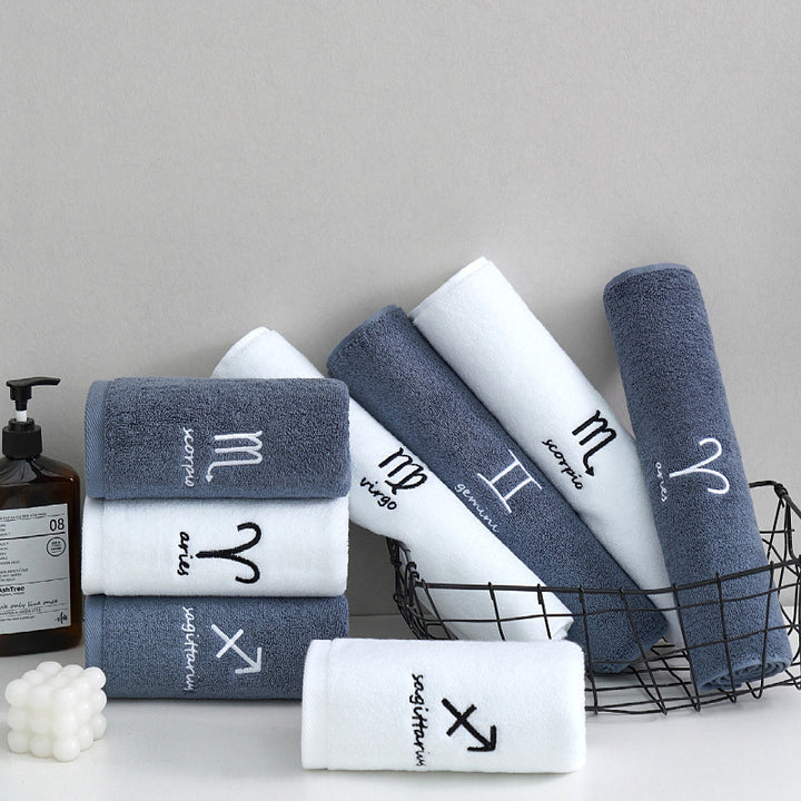 Cotton Zodiak Towels.