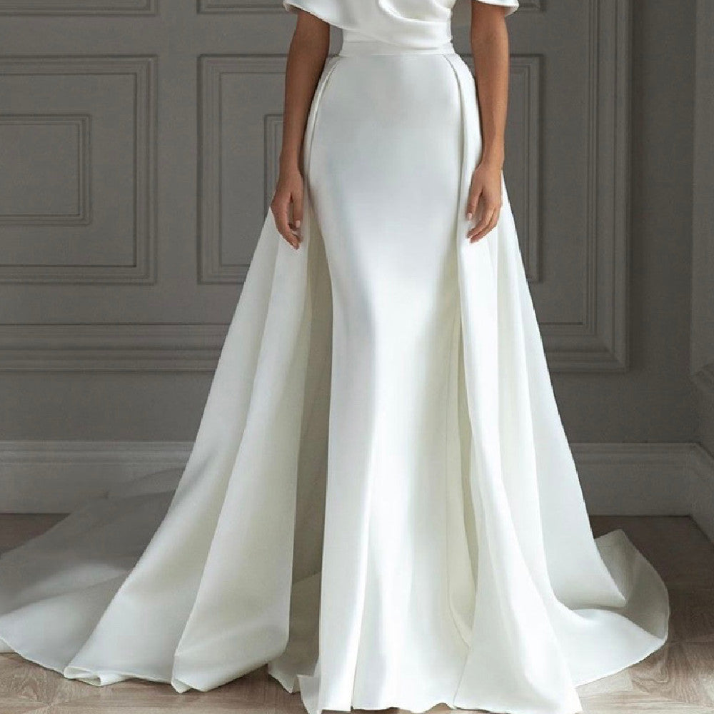 Minimalist Satin Bridal Gown | Understated Modern Elegance