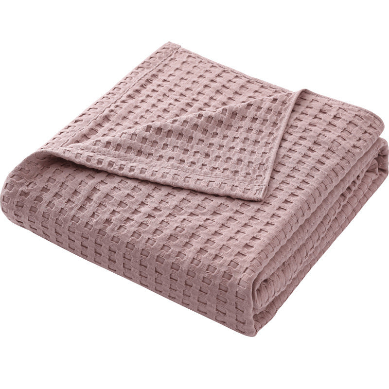 Cotton Waffle Knit Chenille Towel Sofa Cover Blanket