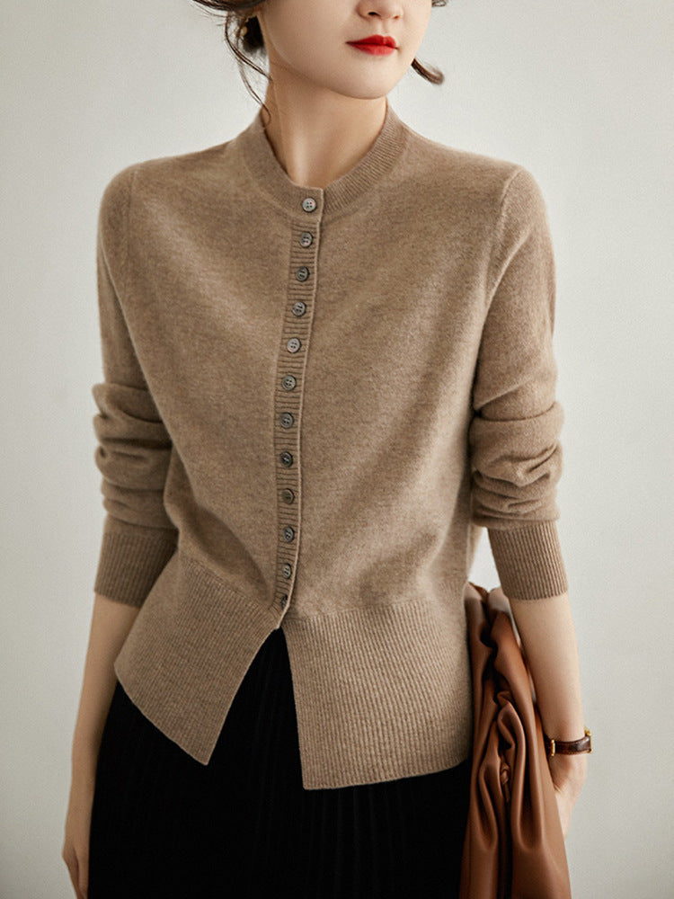 Knitted Cardigan Sweater.