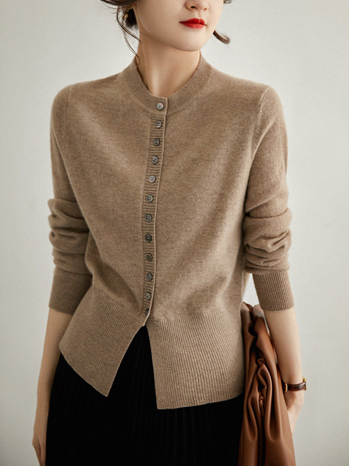 Knitted Cardigan Sweater.