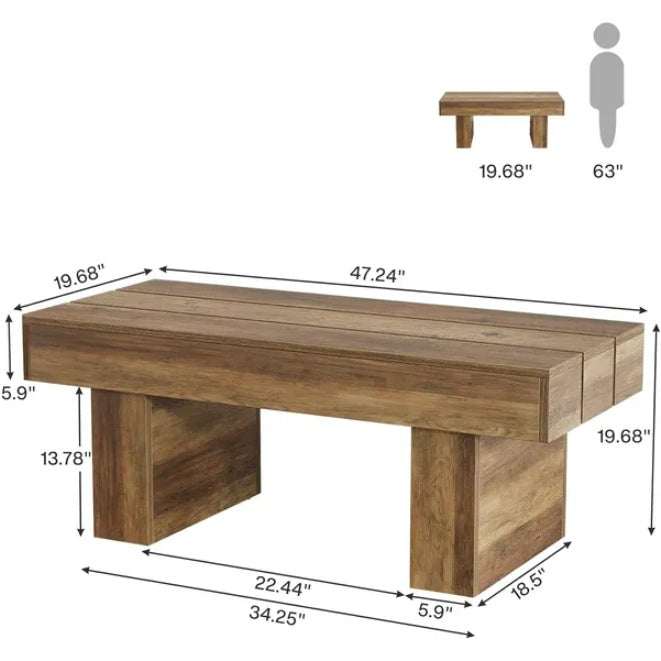 unique slated table.