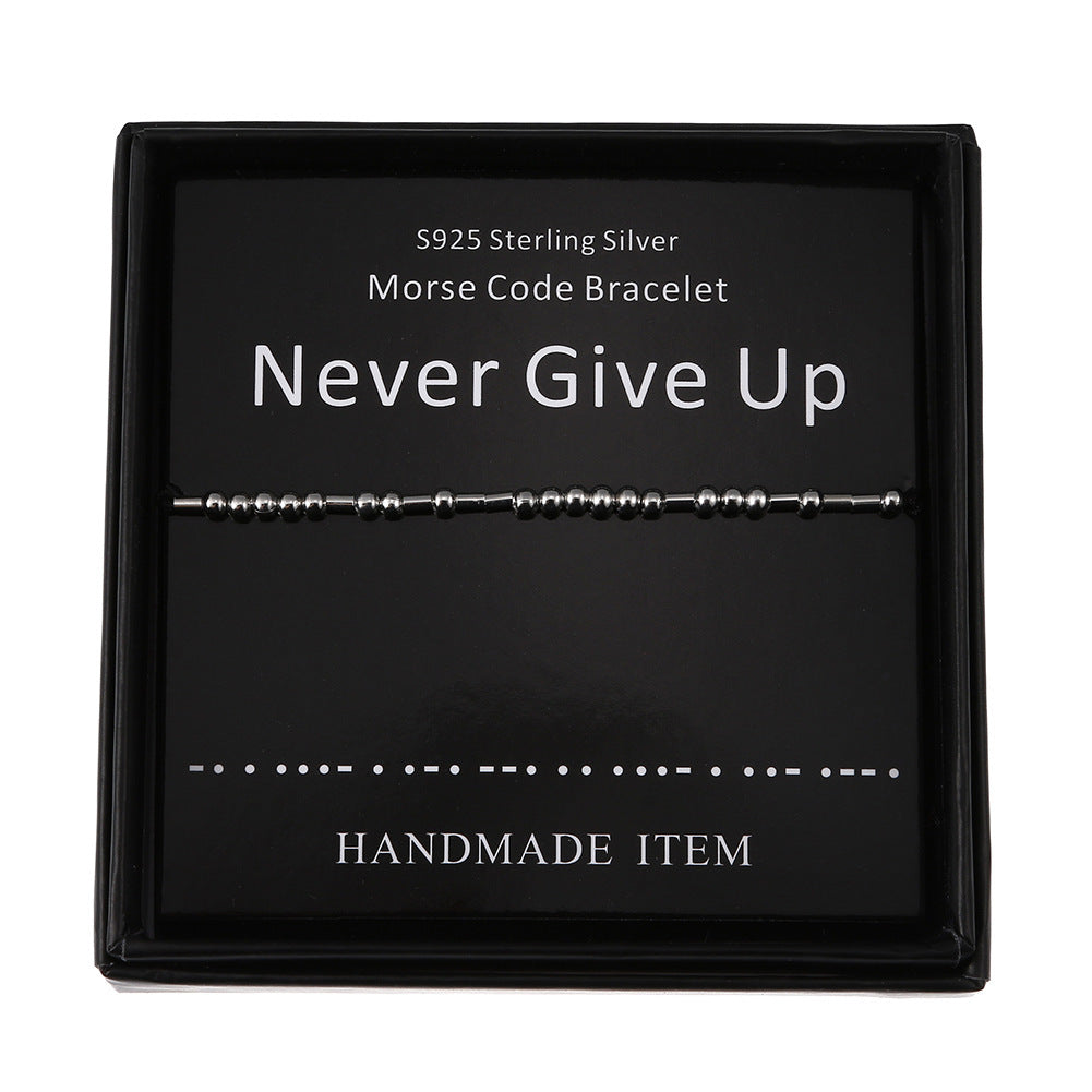 Moss Password Letters And Numbers Couple Bracelet