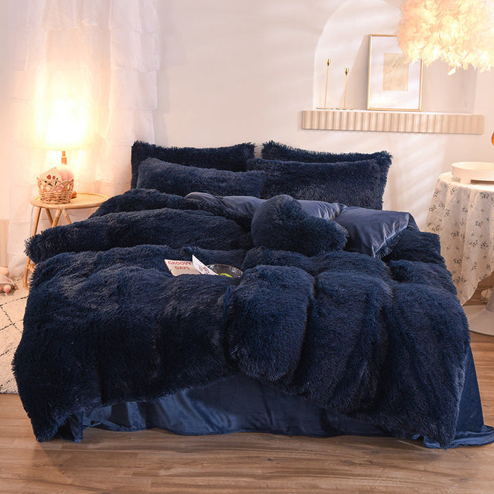 Luxury Thick Fleece Duvet Cover Bedding Set – Ultimate Winter Comfort
