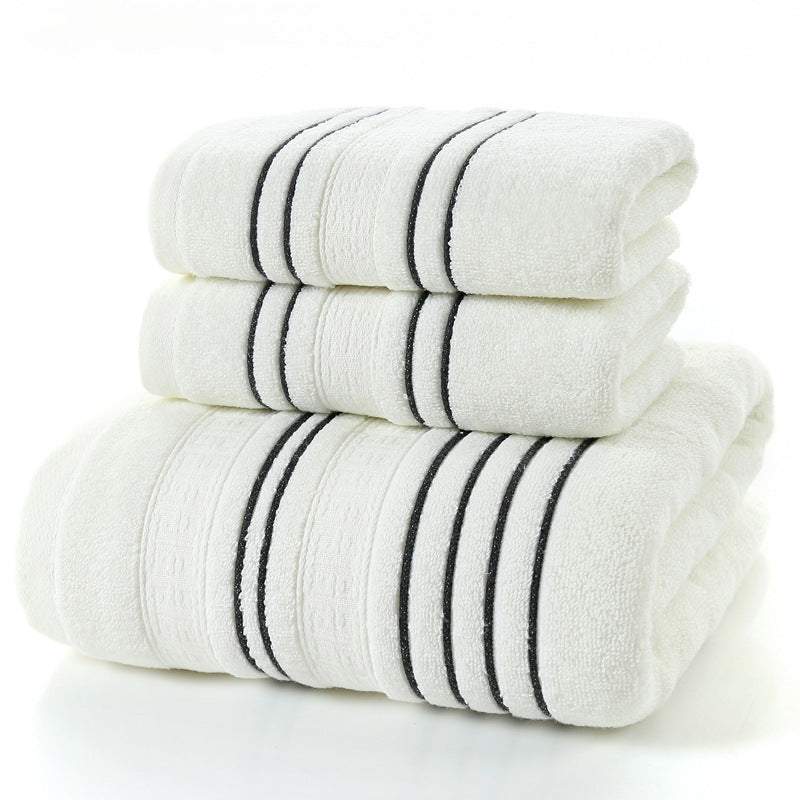 Cotton bath towels.