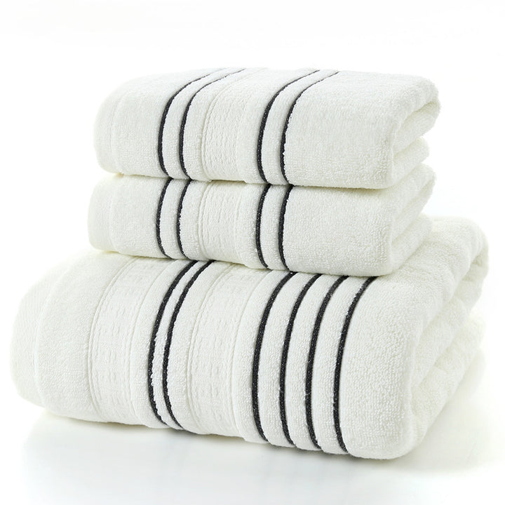 Cotton bath towels.