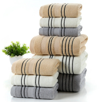 Cotton bath towels.