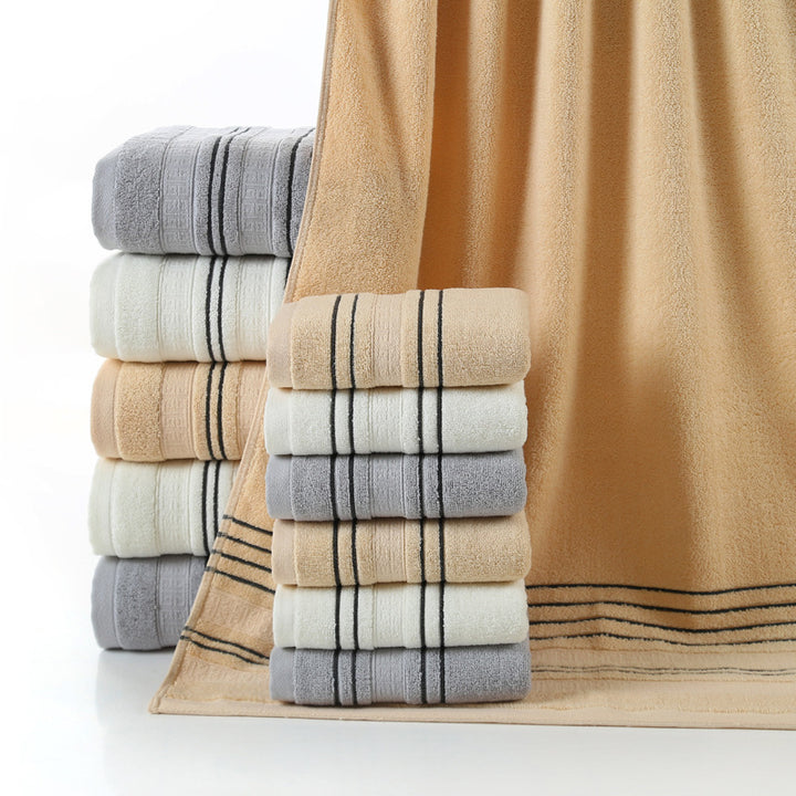 Cotton bath towels.