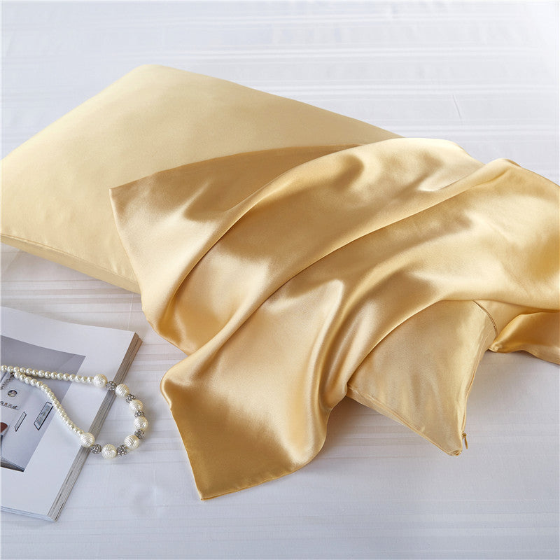 Silk Zipper Sweat-absorbent Breathable Pillowcase