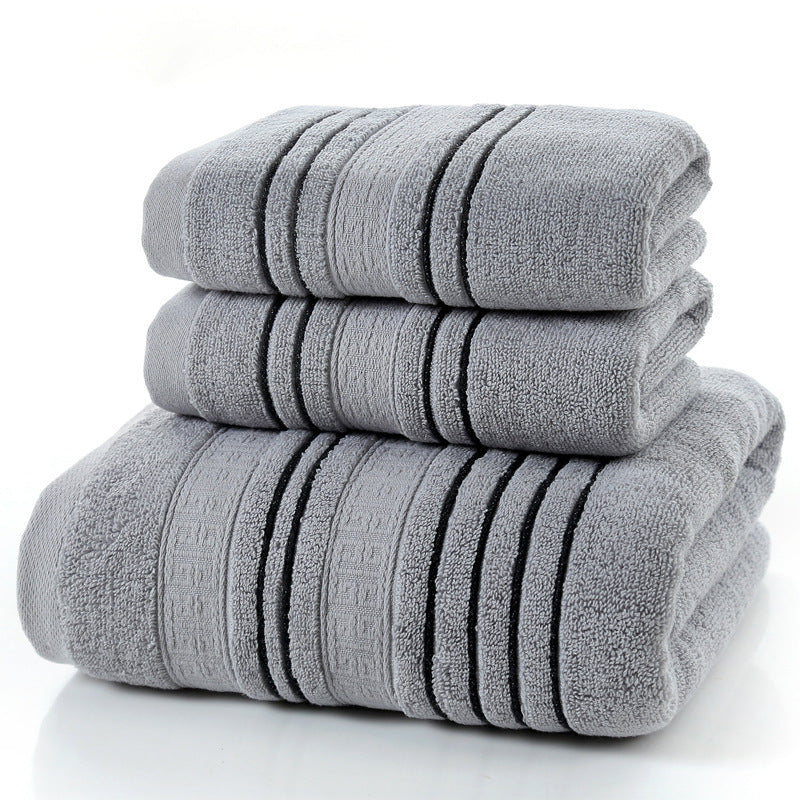 Cotton bath towels.