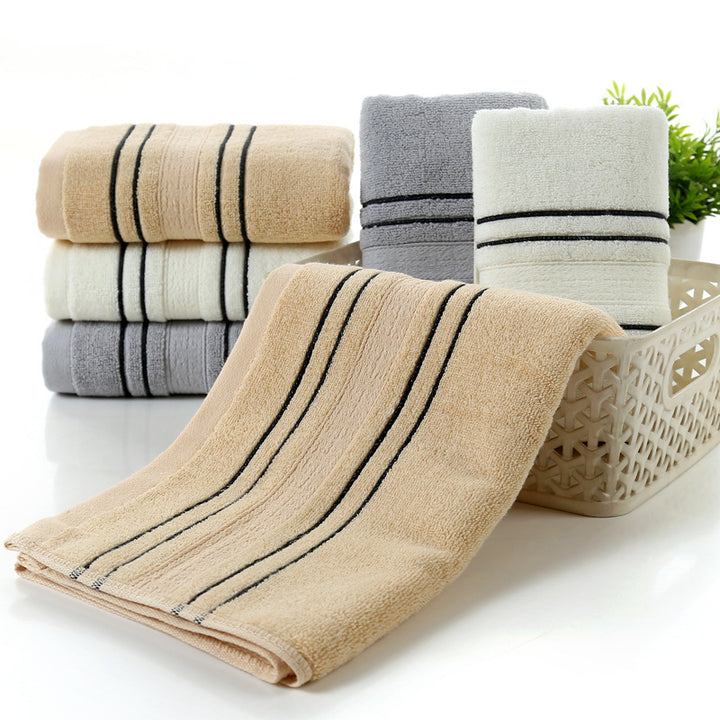 Cotton bath towels.