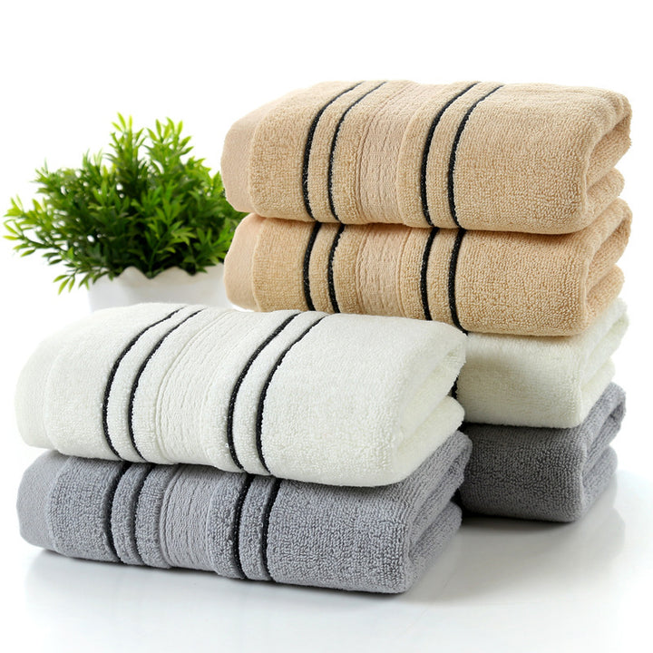 Cotton bath towels.