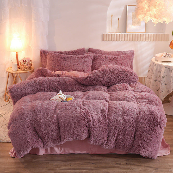 Luxury Thick Fleece Duvet Cover Bedding Set – Ultimate Winter Comfort