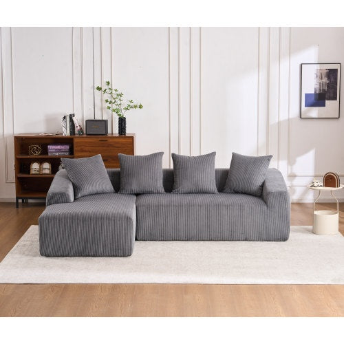 3-seater Compression Sofa With 4 Pillows