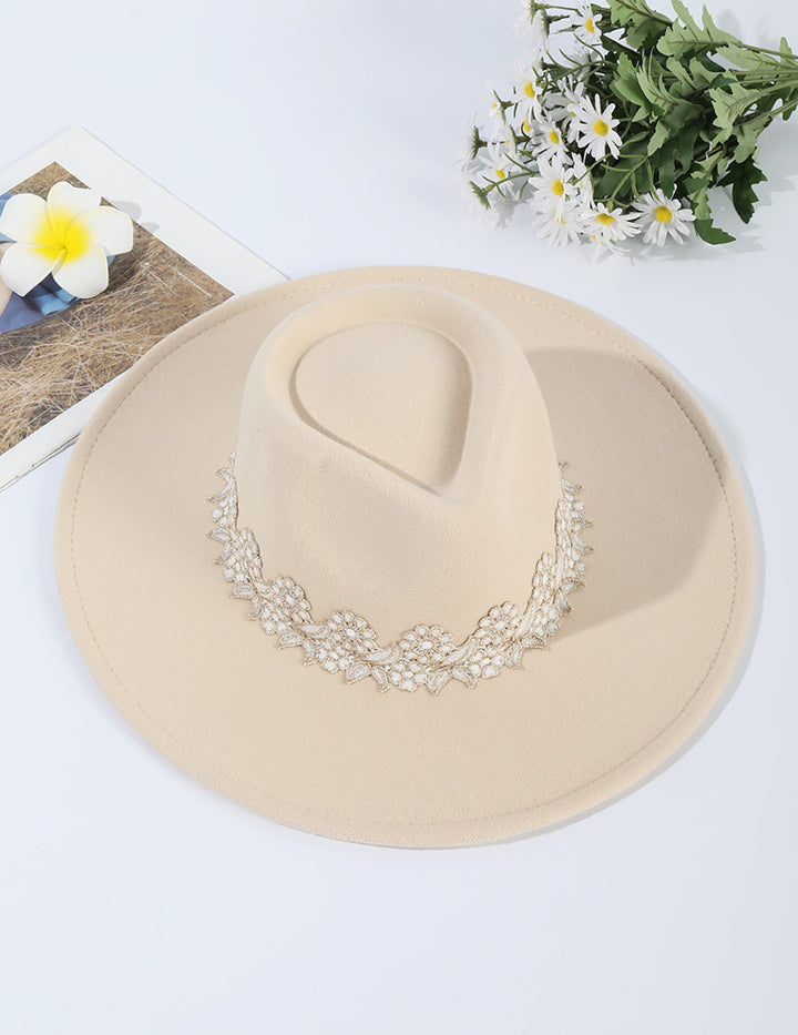 Broad-brimmed Hat Women's Fashion Lace Cowboy Hat