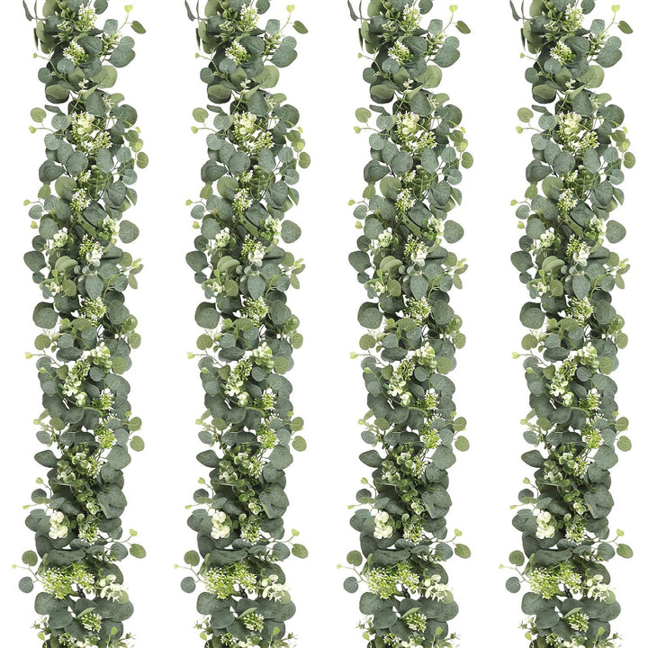 Artificial Eucalyptus Leaves Berry Vine Zamioculcas Leaves Rattan