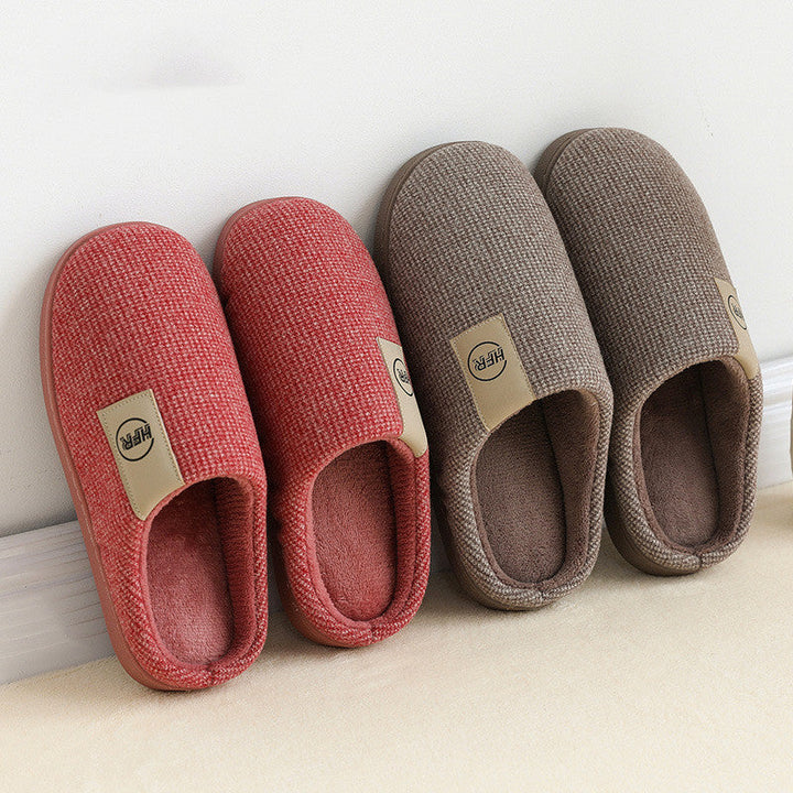 Couple cotton velvet shoes