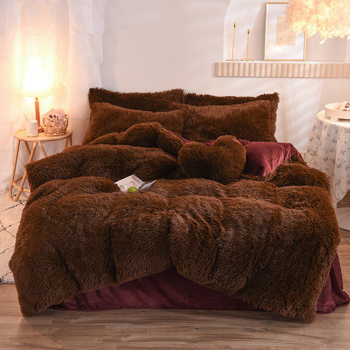 Luxury Thick Fleece Duvet Cover Bedding Set – Ultimate Winter Comfort