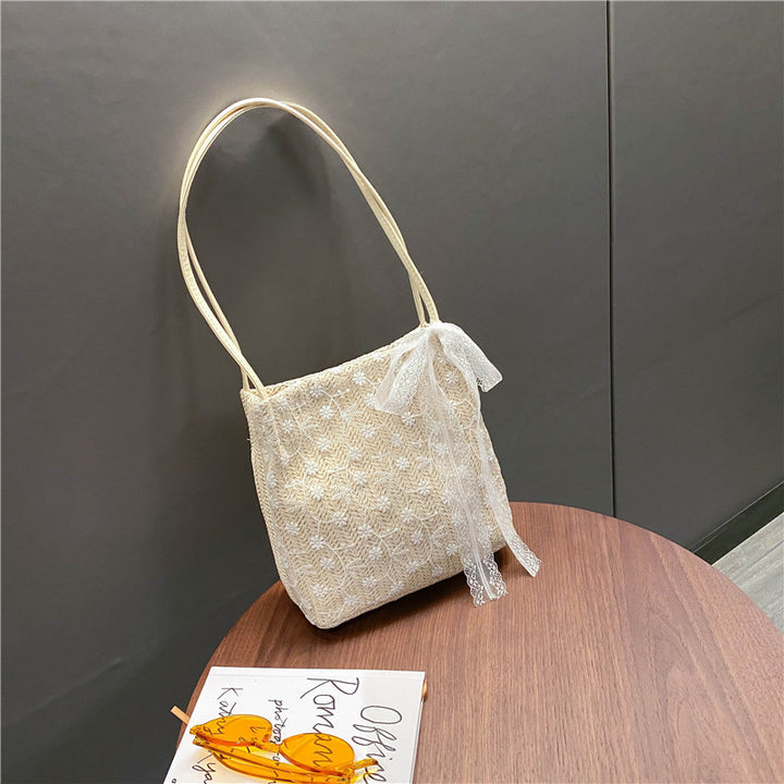Lace Bucket Artistic Hand Bill Of Lading Shoulder Bag