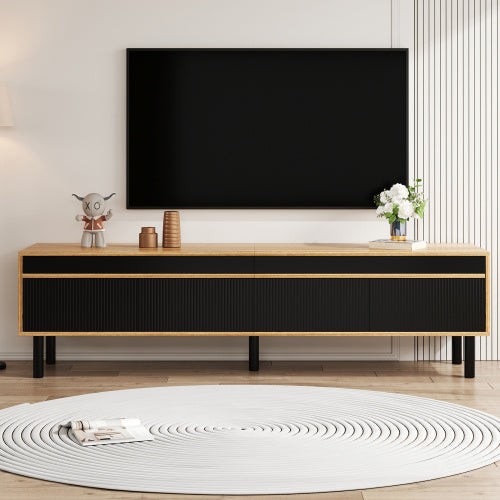 Sleek living cabinet.