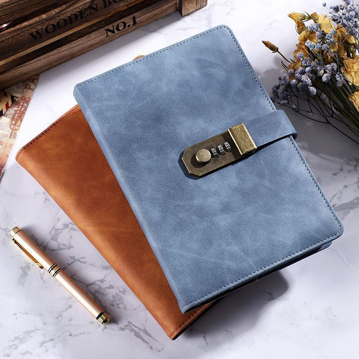Retro Cute Lock Notebook