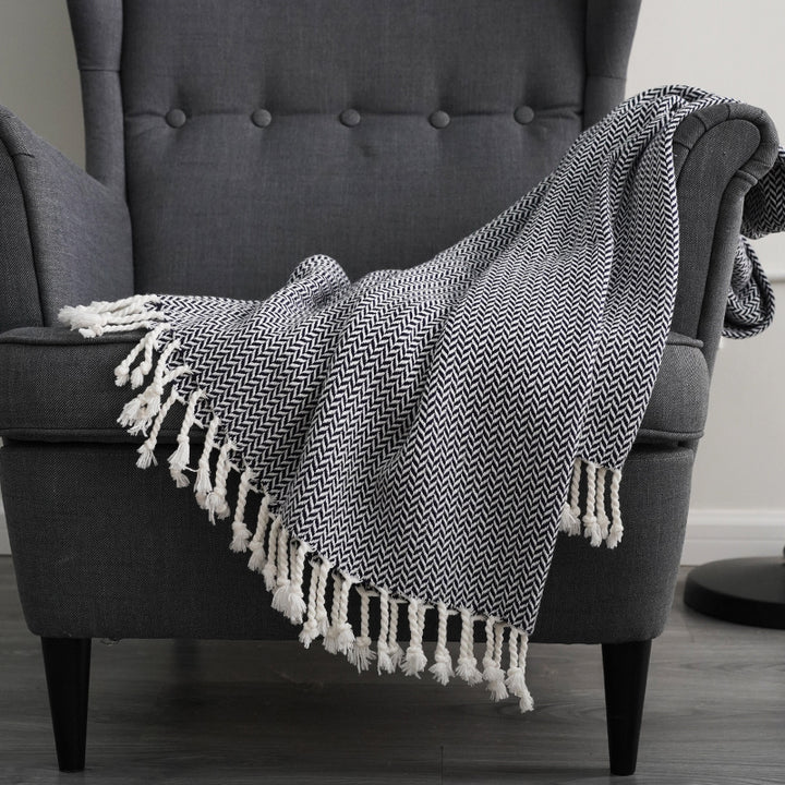 Pure Cotton Leisure Air Conditioner Nap Sofa Decorative Blanket