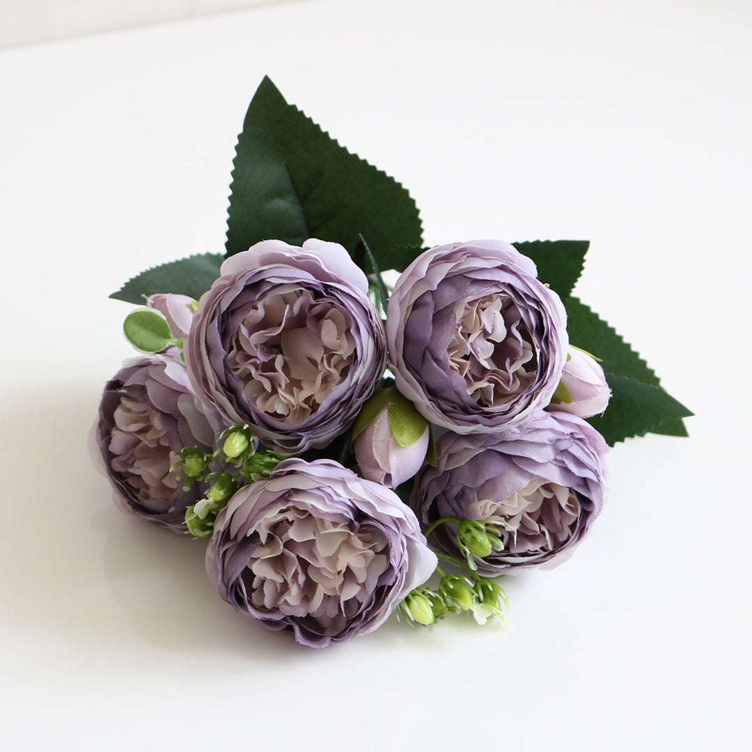 Simulation 5 Small Peony Wedding Home Artificial Flower Ornamental Flower