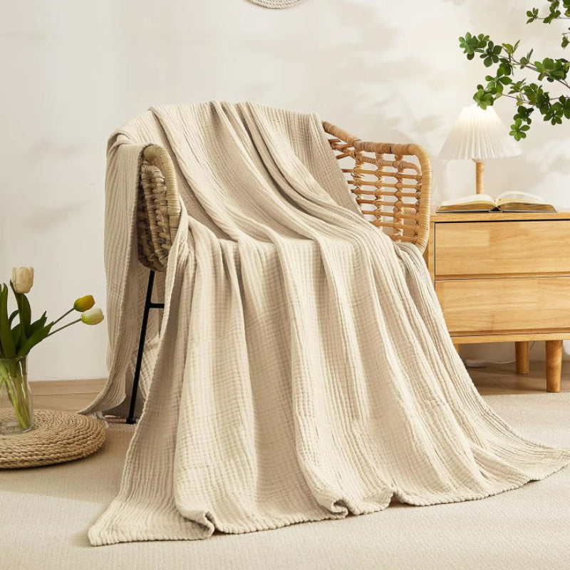 6 Layers Cotton Muslin Thermal Blanket Gauze Blanket