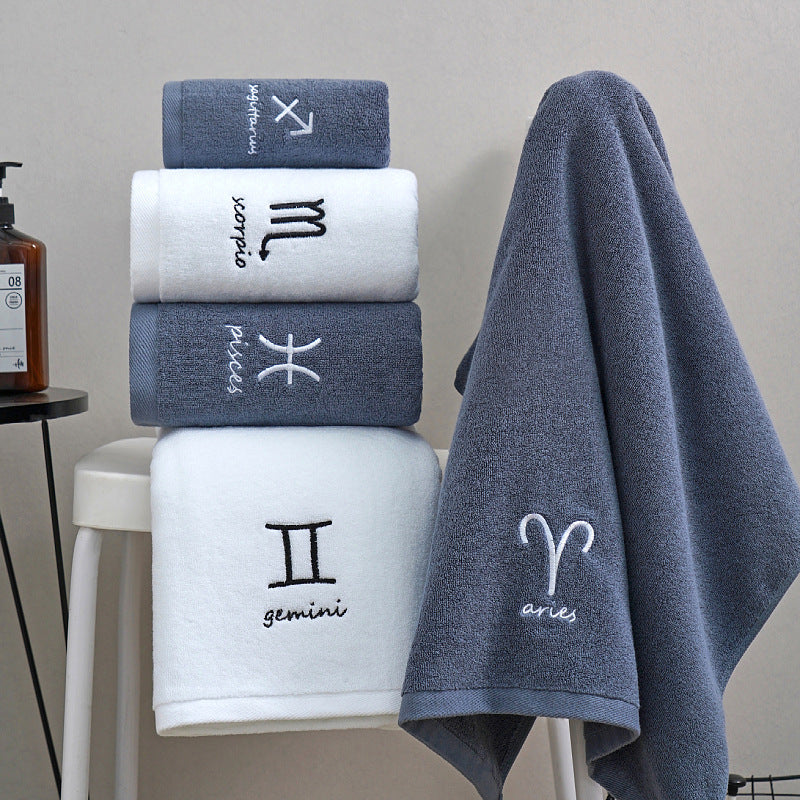 Cotton Zodiak Towels.