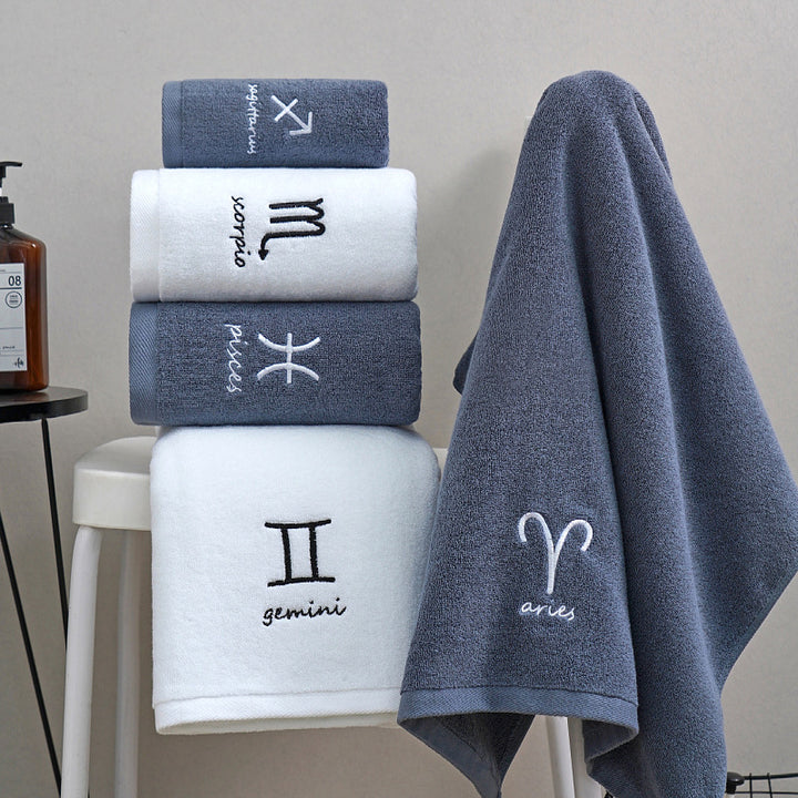 Cotton Zodiak Towels.