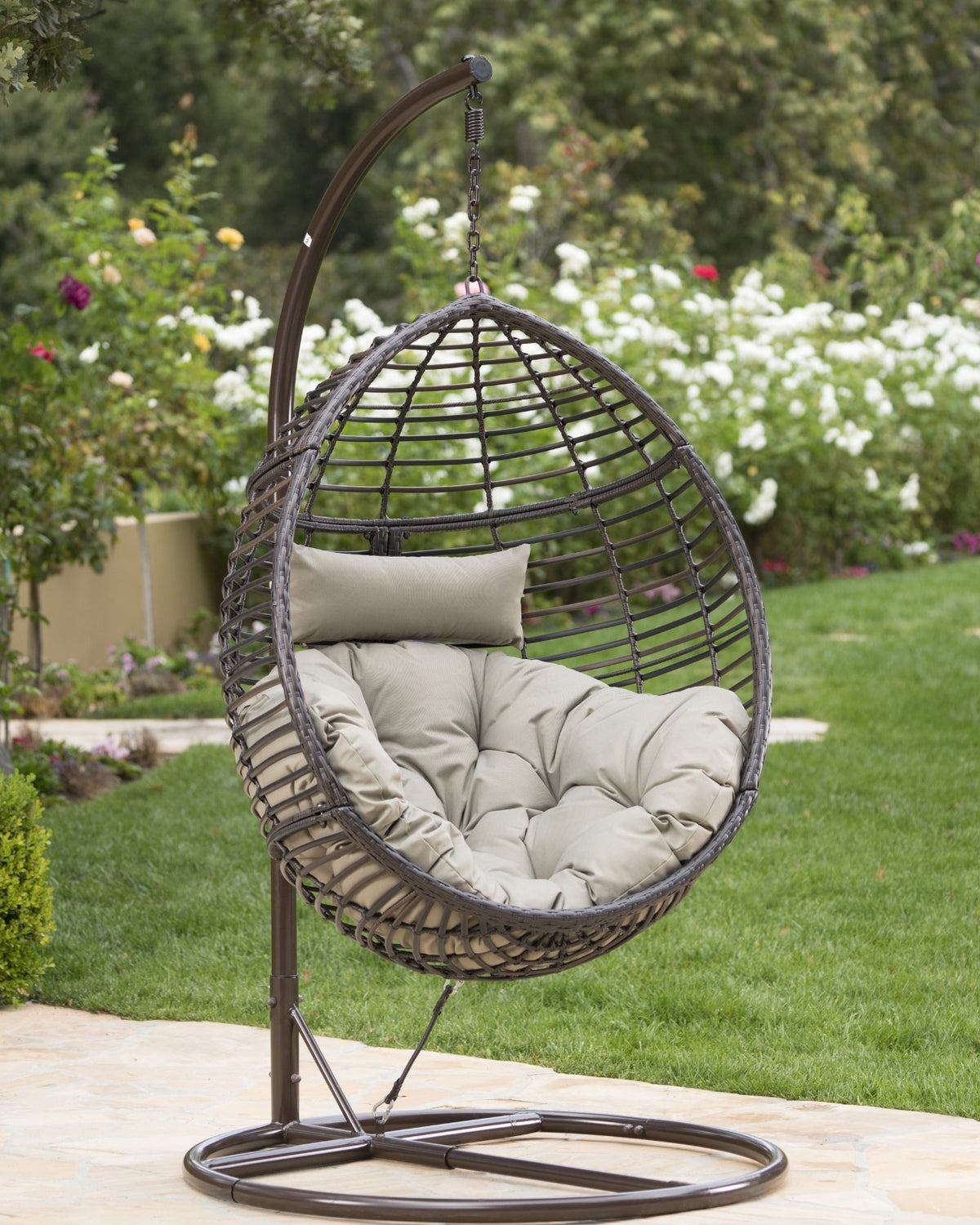 HANGING BASKET- BROWN- NO STAND BASKET ONLY