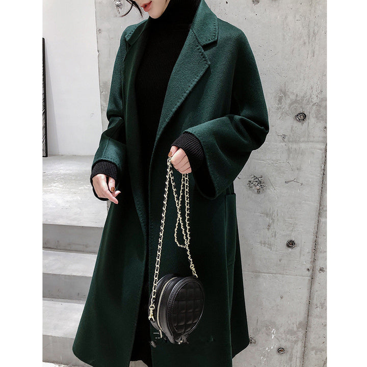 Loose cashmere coat