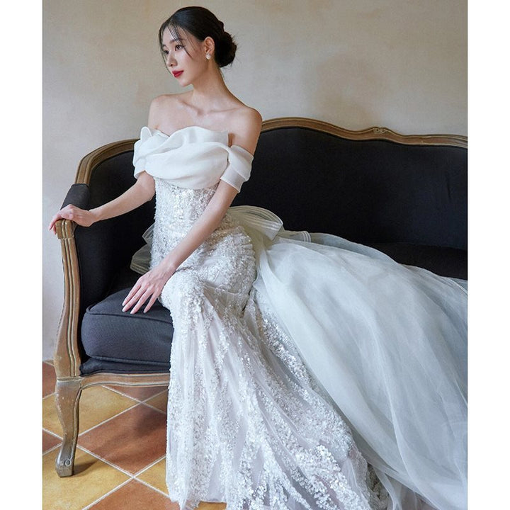 Niche High-grade Lace Fishtail Slim-fit Dress