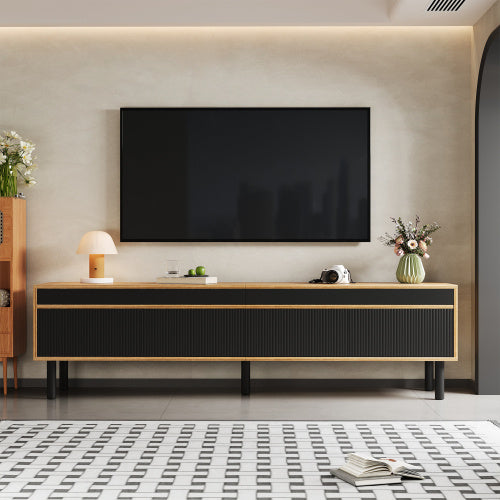 Sleek living cabinet.