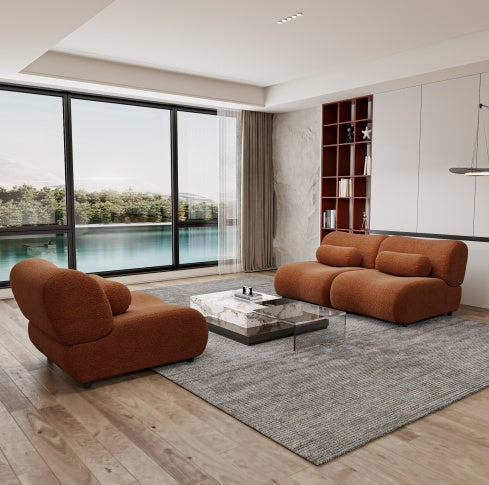Modular Plush 3-Seat Sofa